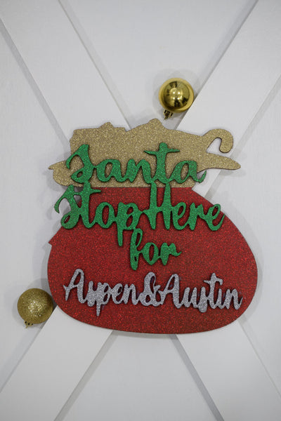 Personalized Christmas Name Sign